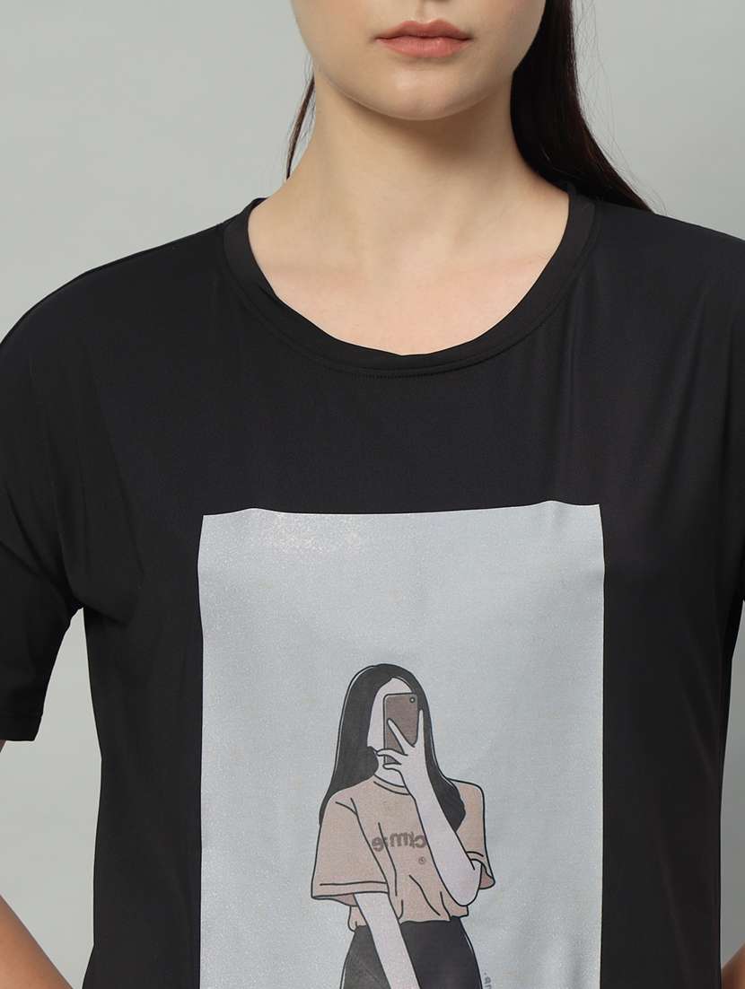 women printed dri-fit sports t-shirt - 21762810 -  Standard Image - 6