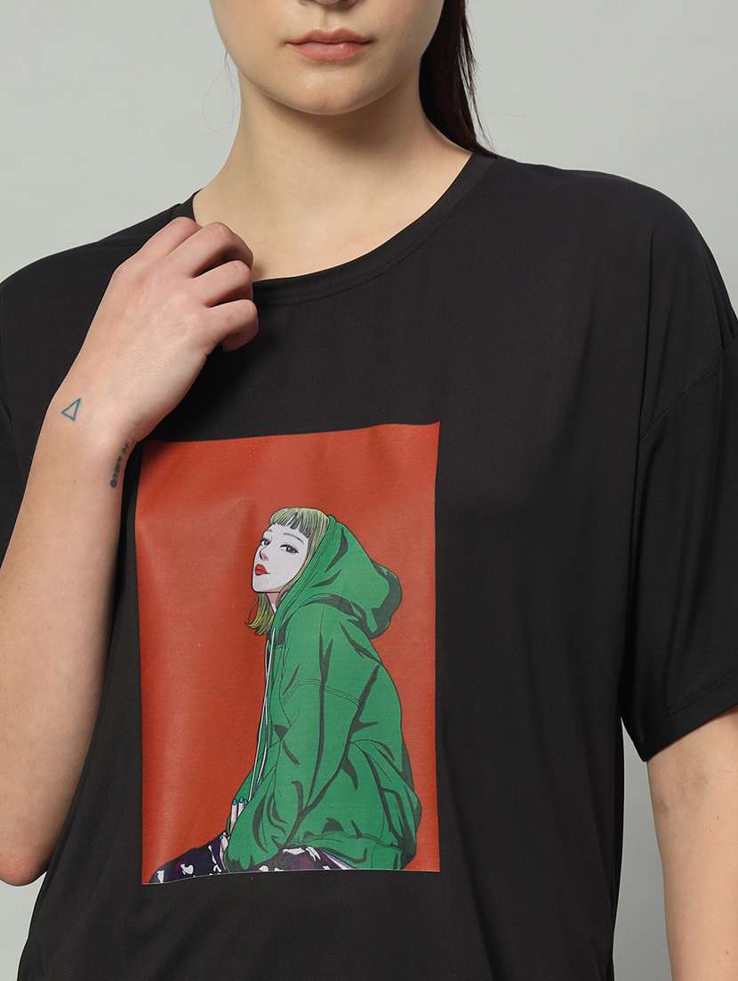 Women Printed Dri-fit Sports T-shirt - 21762813 -  Standard Image - 6