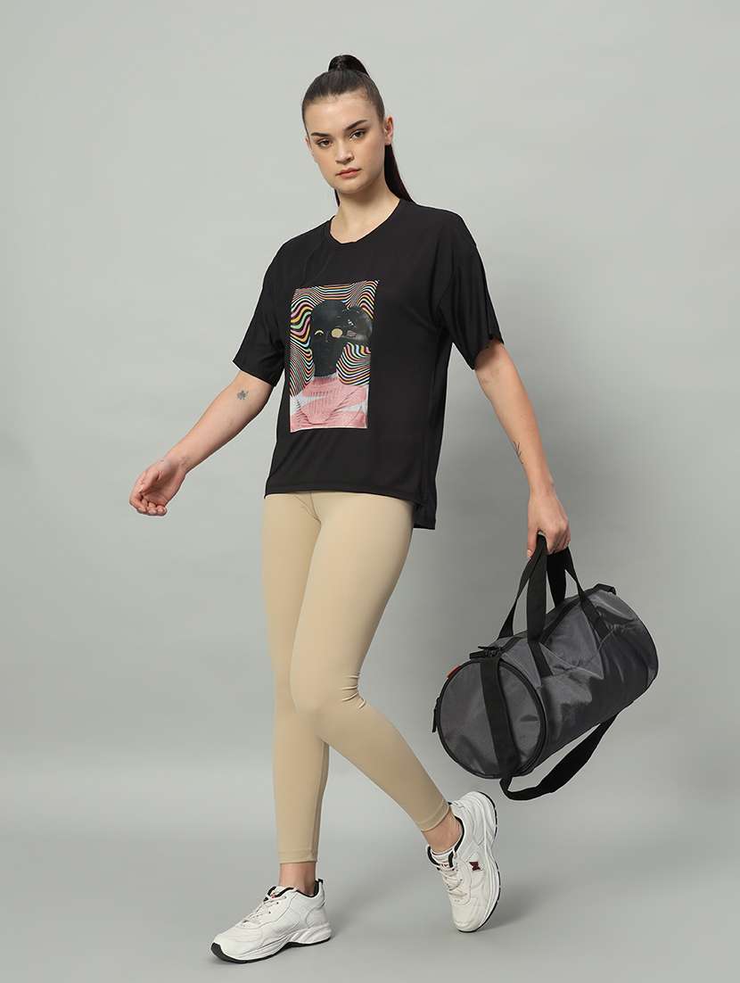 women printed dri-fit sports t-shirt - 21762819 -  Standard Image - 4