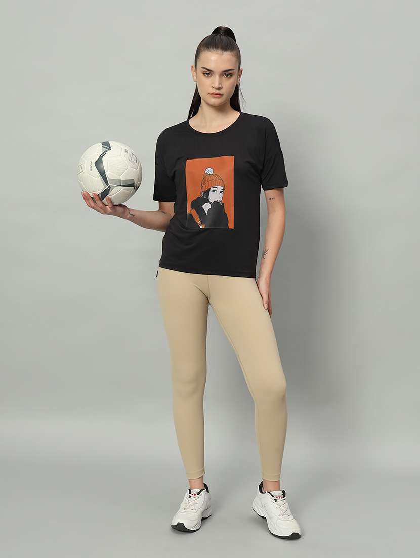 women printed dri-fit sports t-shirt - 21762830 -  Standard Image - 4