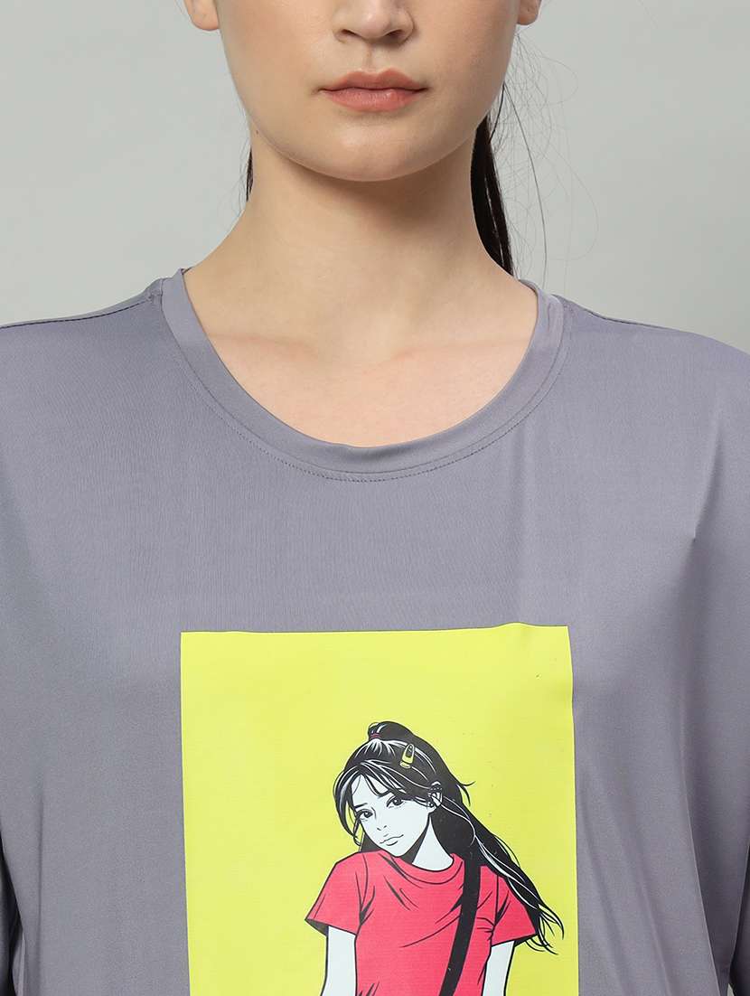 women printed dri-fit sports t-shirt - 21762841 -  Standard Image - 6