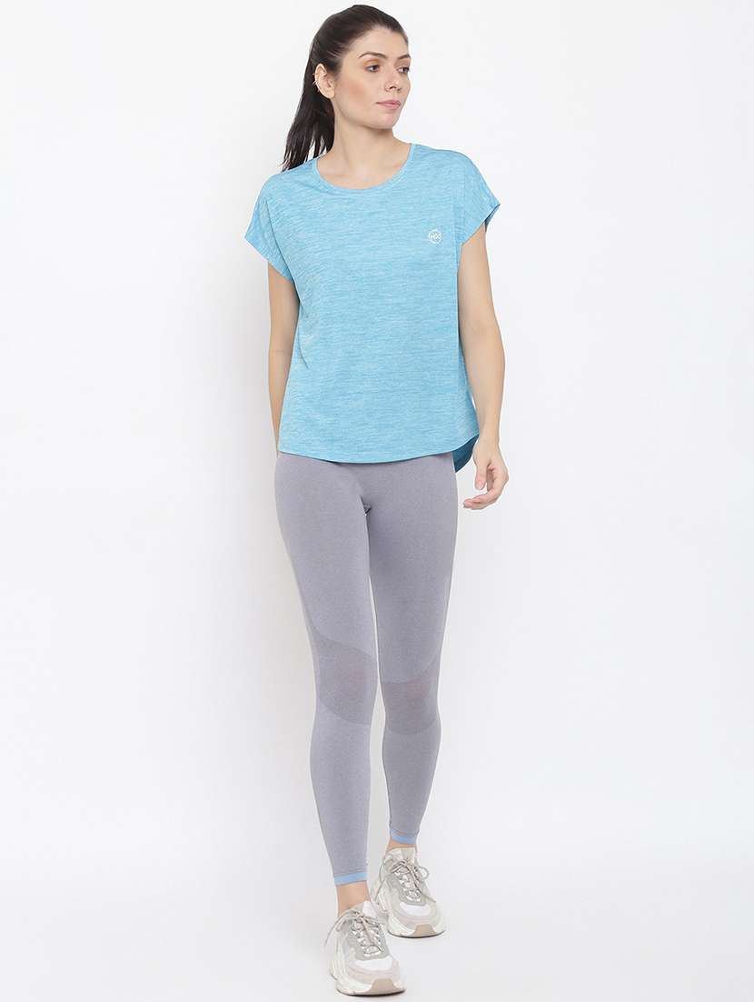 women plain round neck dri-fit t-shirt - 21762861 -  Standard Image - 4