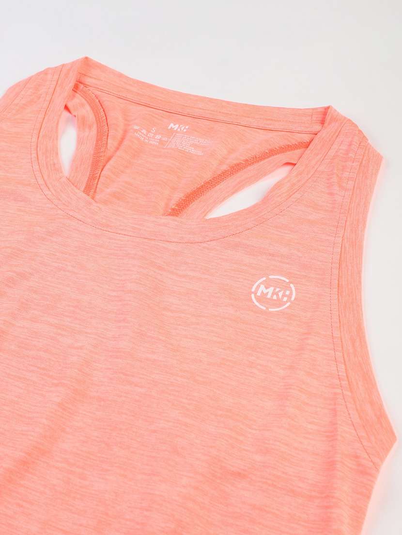 women melange racer back dri-fit t-shirt - 21762864 -  Standard Image - 6