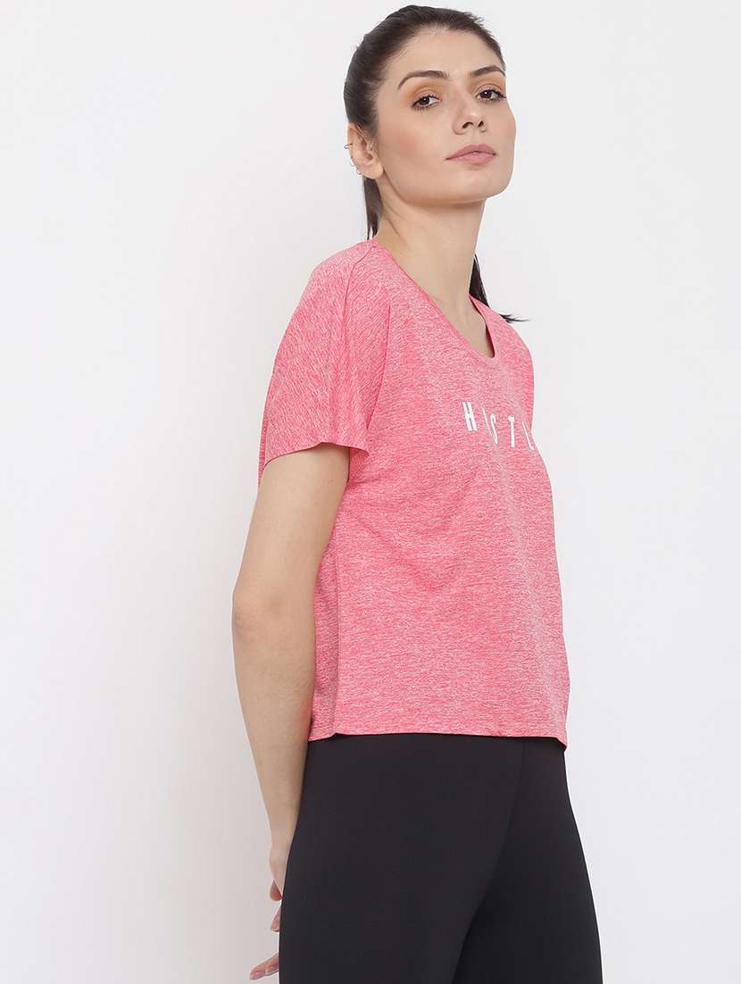 women printed short sleeves sports t-shirt - 21762880 -  Standard Image - 1