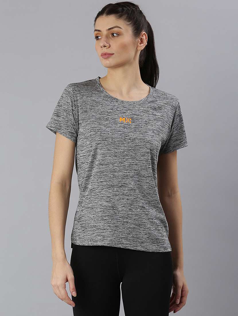 women printed short sleeves sports t-shirt