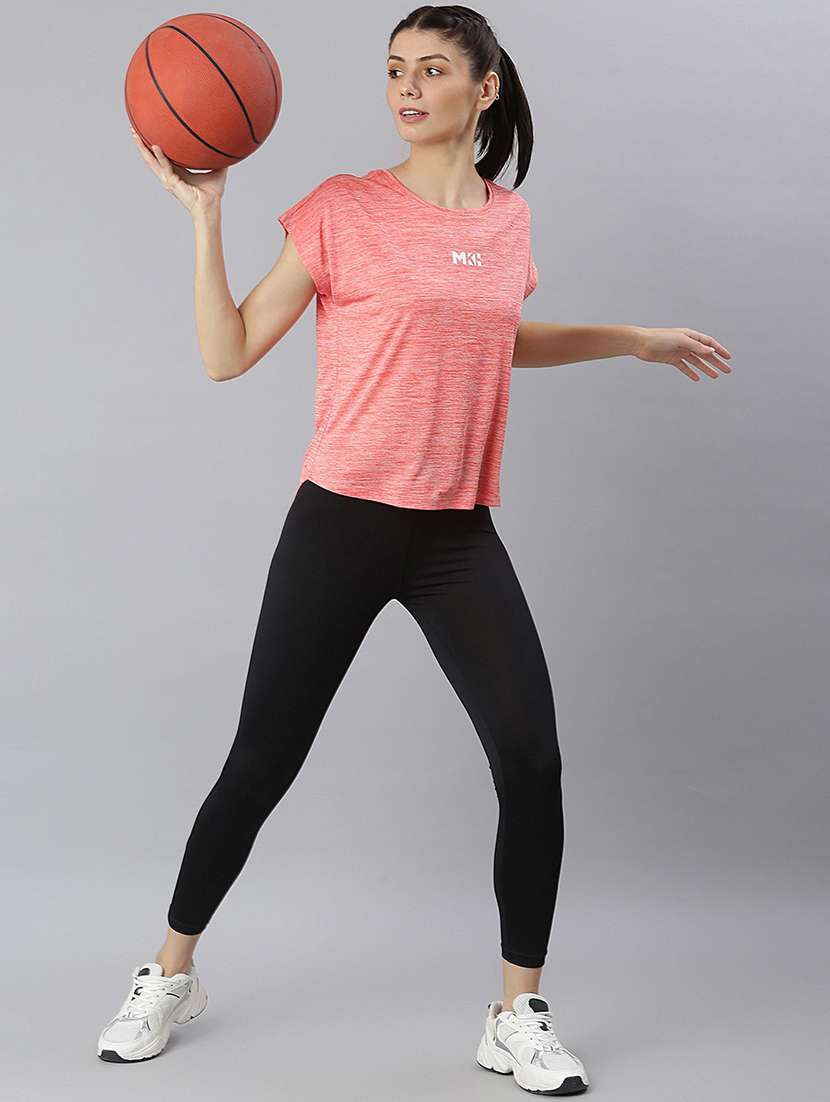 women printed short sleeves sports t-shirt - 21762900 -  Standard Image - 4