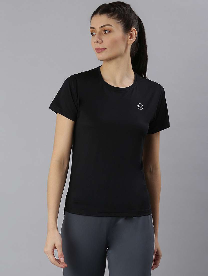 women printed short sleeves sports t-shirt