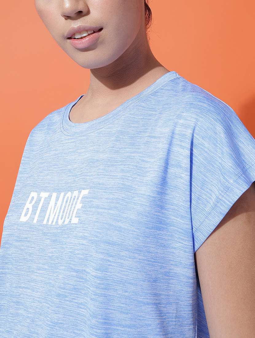 women typography printed relaxed fit dri-fit t-shirt - 21762908 -  Standard Image - 6