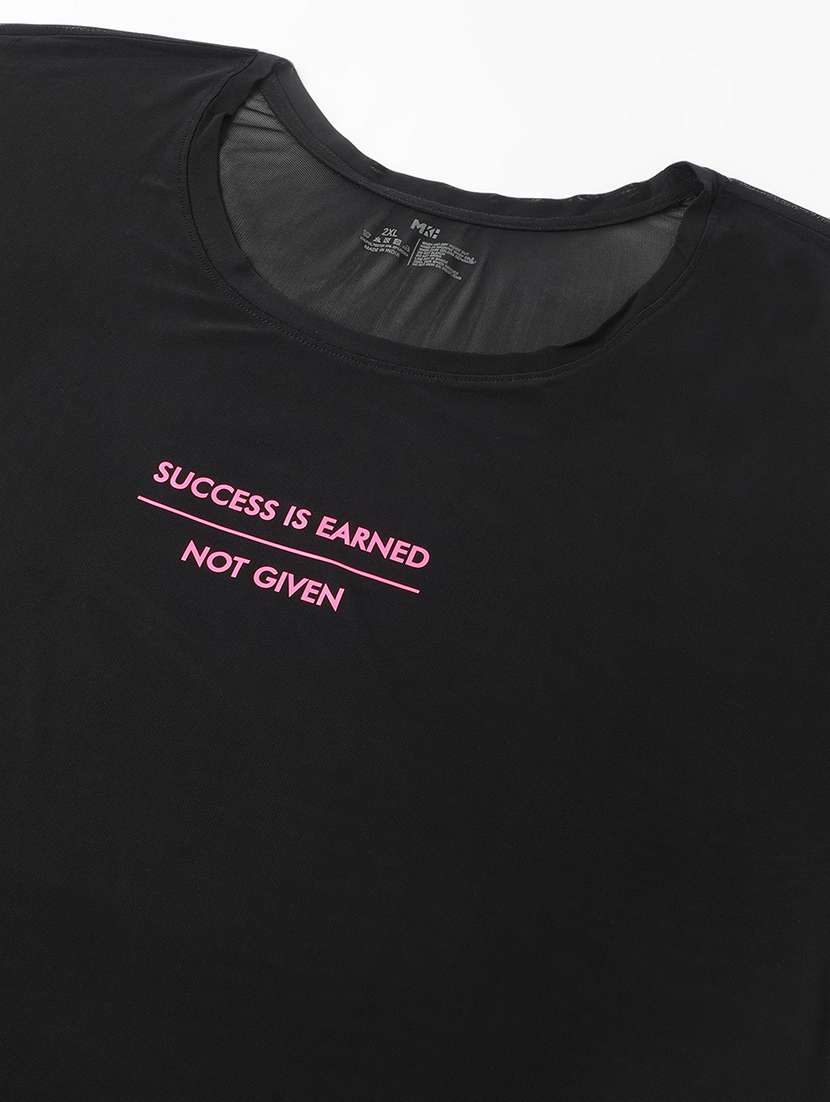 women typography printed plus size dri-fit t-shirt - 21762934 - Standard Image - 6