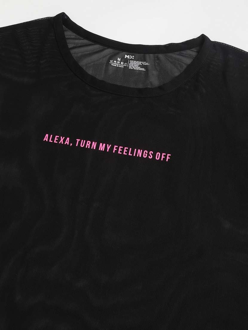 women typography printed relaxed fit dri-fit t-shirt - 21762942 -  Standard Image - 6