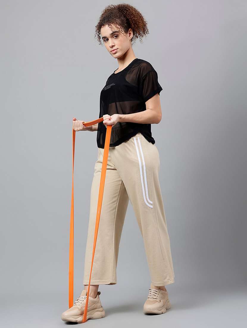 women typography printed relaxed fit dri-fit t-shirt - 21762948 -  Standard Image - 4