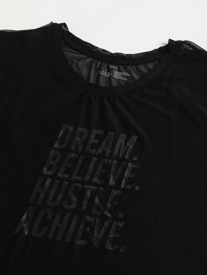 women typography printed relaxed fit dri-fit t-shirt - 21762951 -  Standard Image - 6