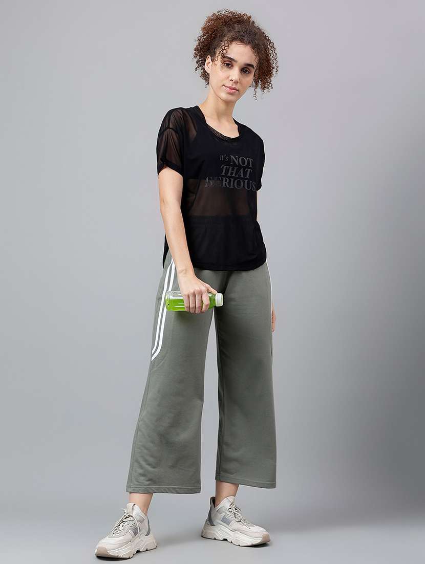 women typography printed relaxed fit dri-fit t-shirt - 21762961 -  Standard Image - 4