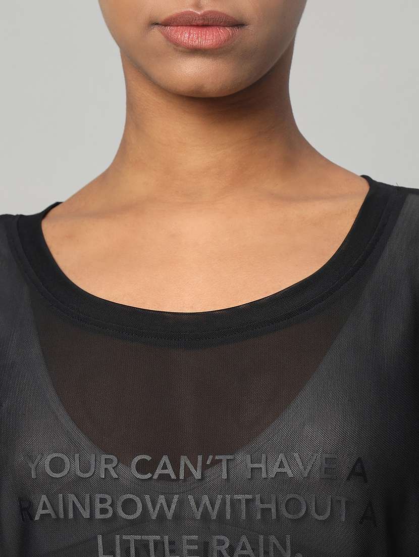 women typography printed relaxed fit dri-fit t-shirt - 21763003 -  Standard Image - 6