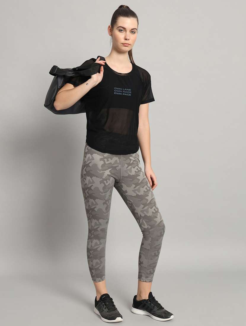 women typography printed relaxed fit dri-fit t-shirt - 21763008 -  Standard Image - 4