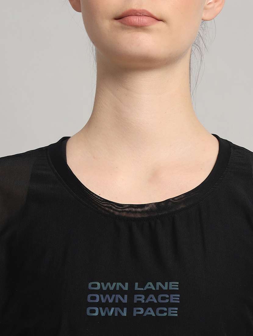 women typography printed relaxed fit dri-fit t-shirt - 21763008 -  Standard Image - 6