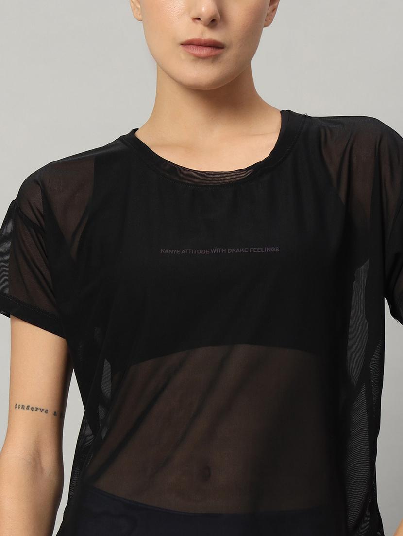 women typography printed relaxed fit dri-fit t-shirt - 21763010 - Standard Image - 6