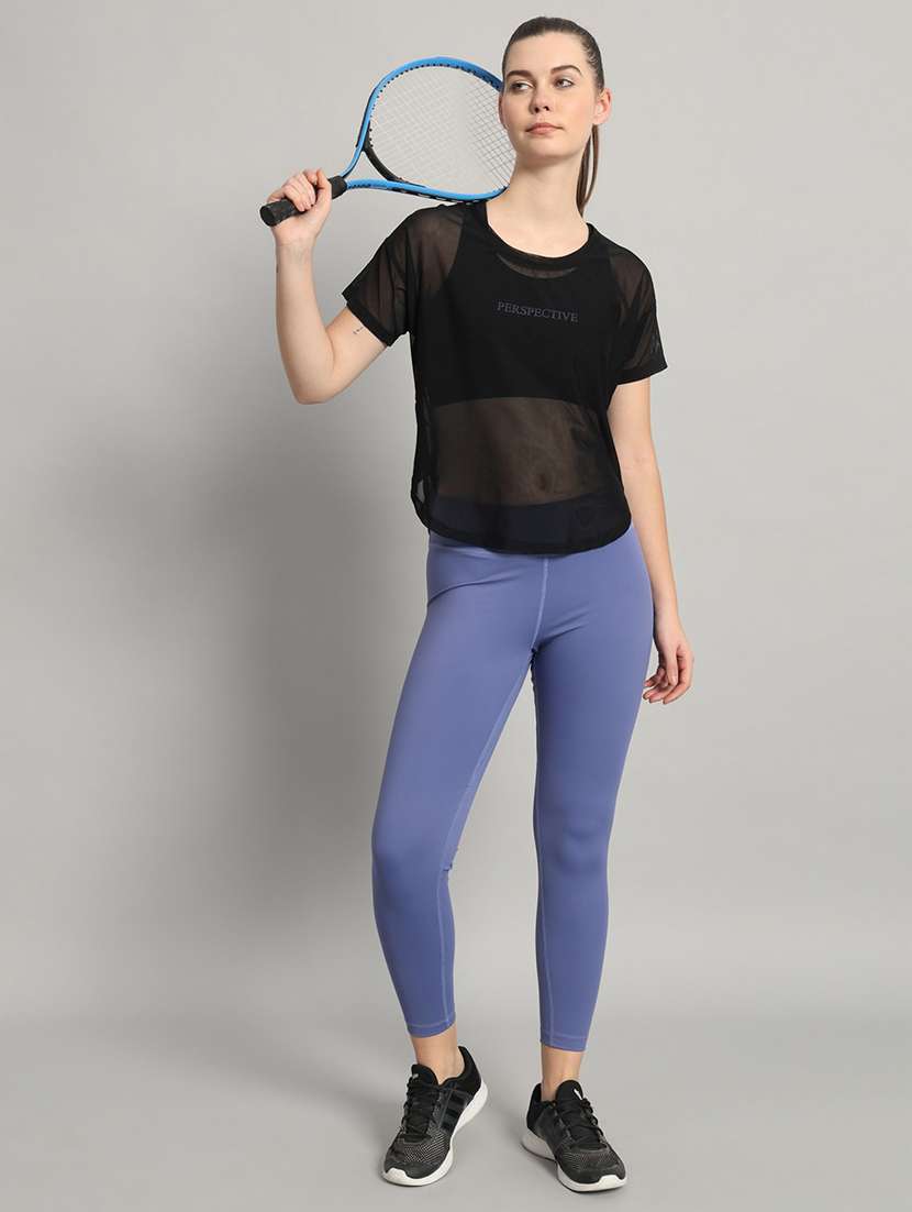 women typography printed relaxed fit dri-fit t-shirt - 21763025 -  Standard Image - 4