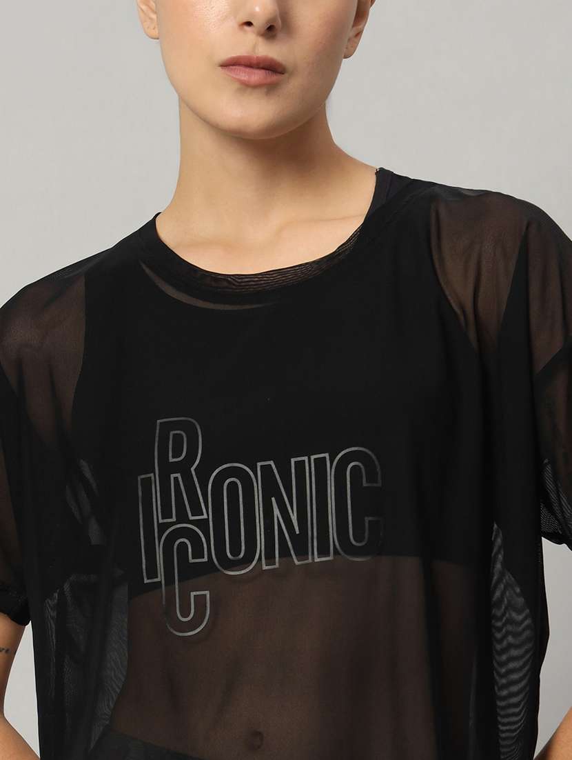 women typography printed relaxed fit dri-fit t-shirt - 21763027 -  Standard Image - 6