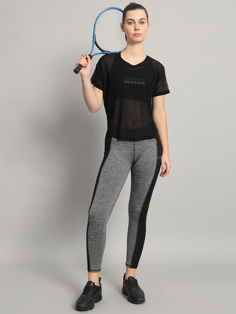 women typography printed relaxed fit dri-fit t-shirt - 21763028 - Standard Image - 4