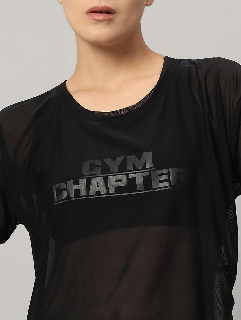 women typography printed relaxed fit dri-fit t-shirt - 21763030 - Standard Image - 6
