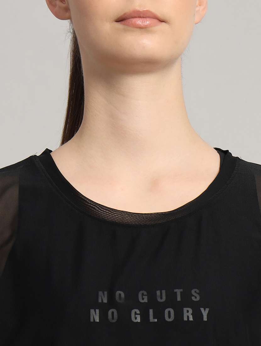 women typography printed relaxed fit dri-fit t-shirt - 21763031 -  Standard Image - 6