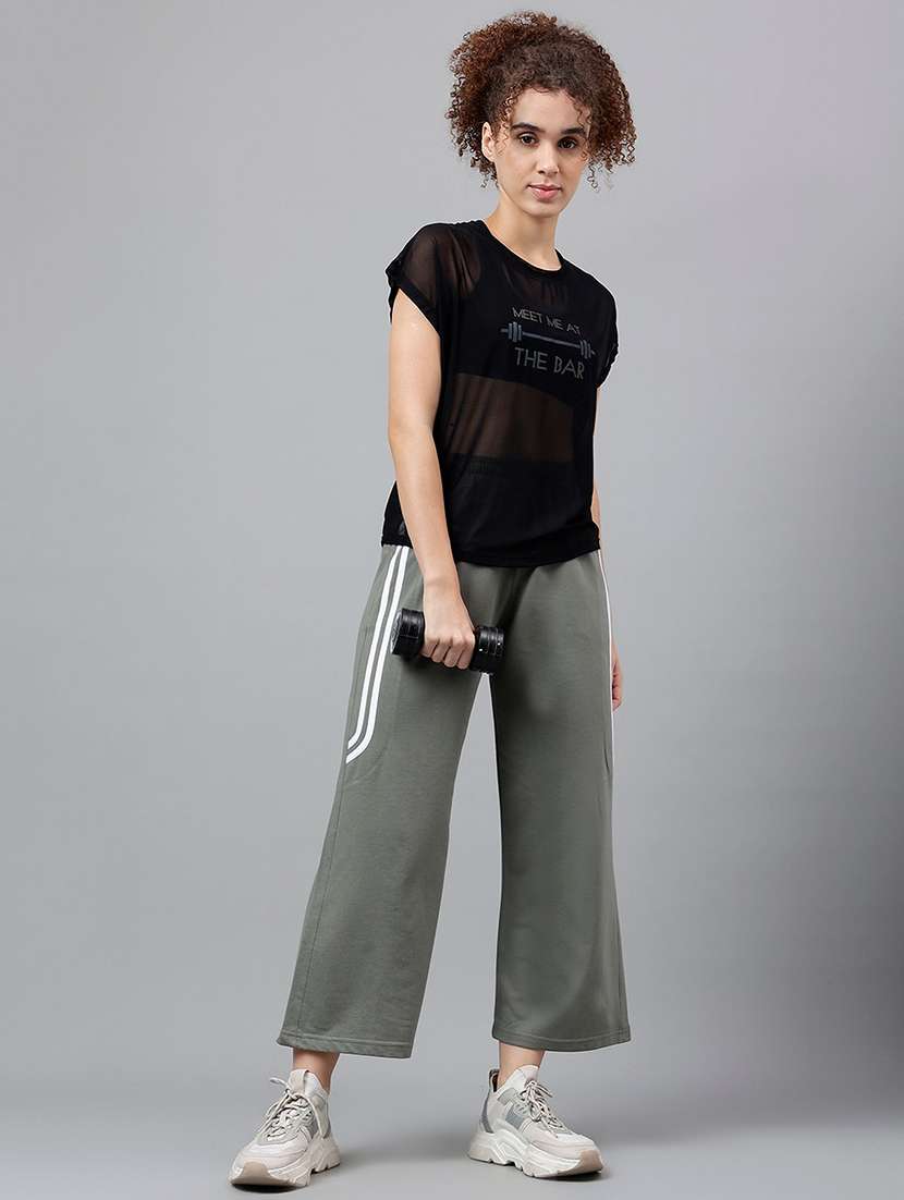 women typography printed round neck dri-fit t-shirt - 21763034 -  Standard Image - 4