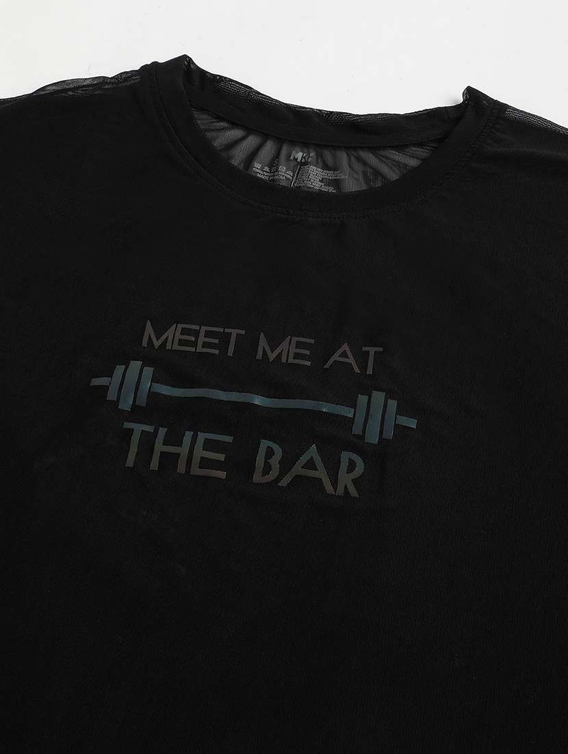 women typography printed round neck dri-fit t-shirt - 21763034 -  Standard Image - 6