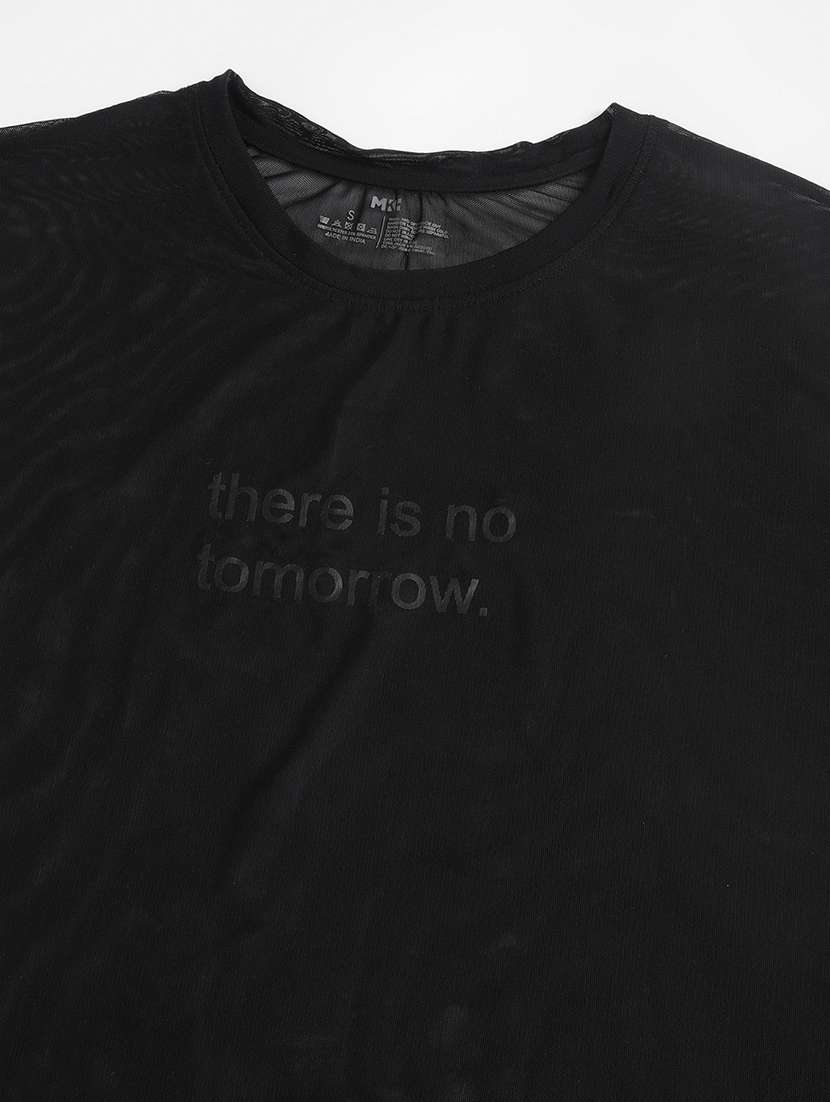 women typography printed round neck dri-fit t-shirt - 21763036 -  Standard Image - 6