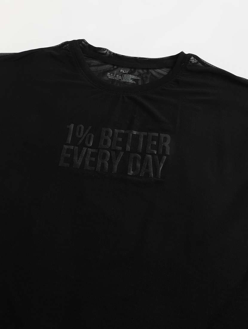 women typography printed round neck dri-fit t-shirt - 21763040 -  Standard Image - 6