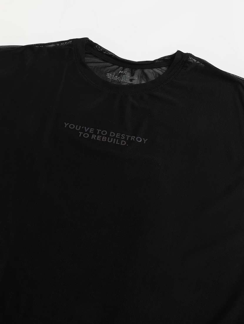 women typography printed round neck dri-fit t-shirt - 21763043 -  Standard Image - 6