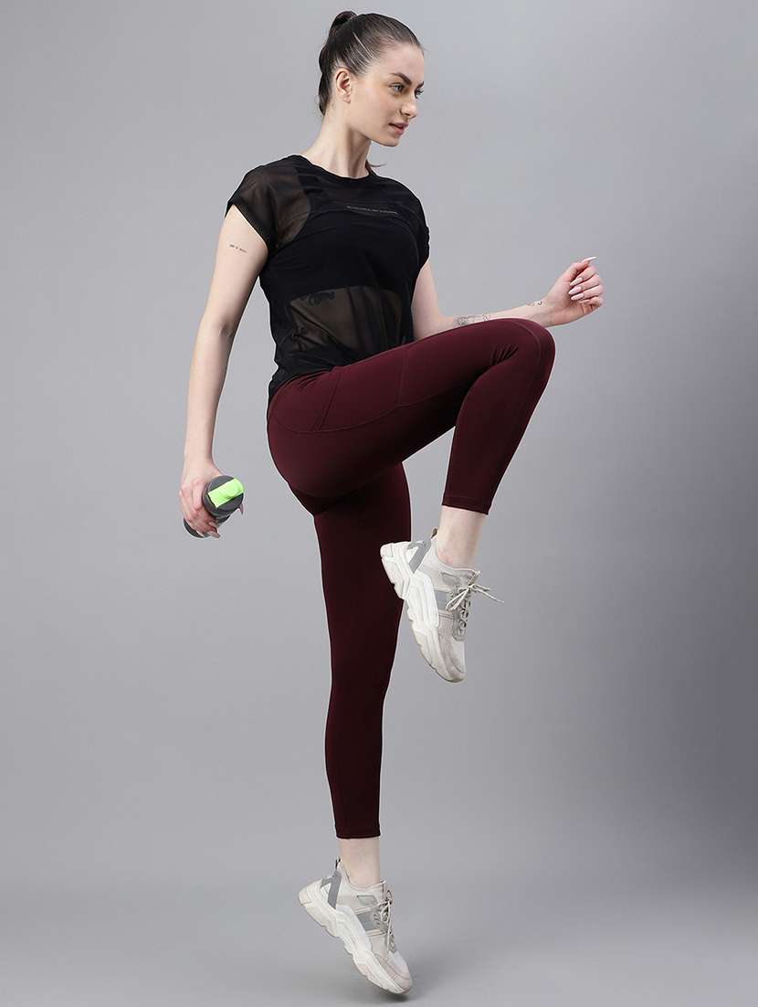 women typography printed relaxed fit dri-fit t-shirt - 21763051 -  Standard Image - 4