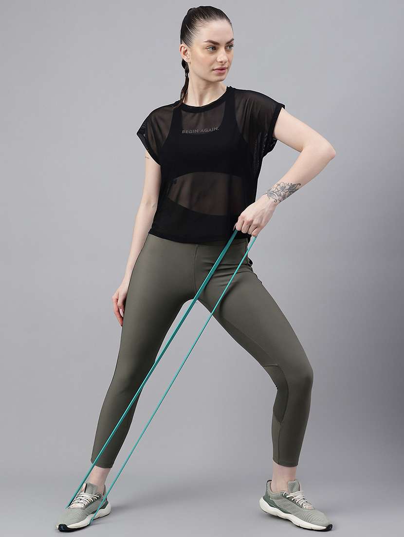 women typography printed relaxed fit dri-fit t-shirt - 21763052 -  Standard Image - 4