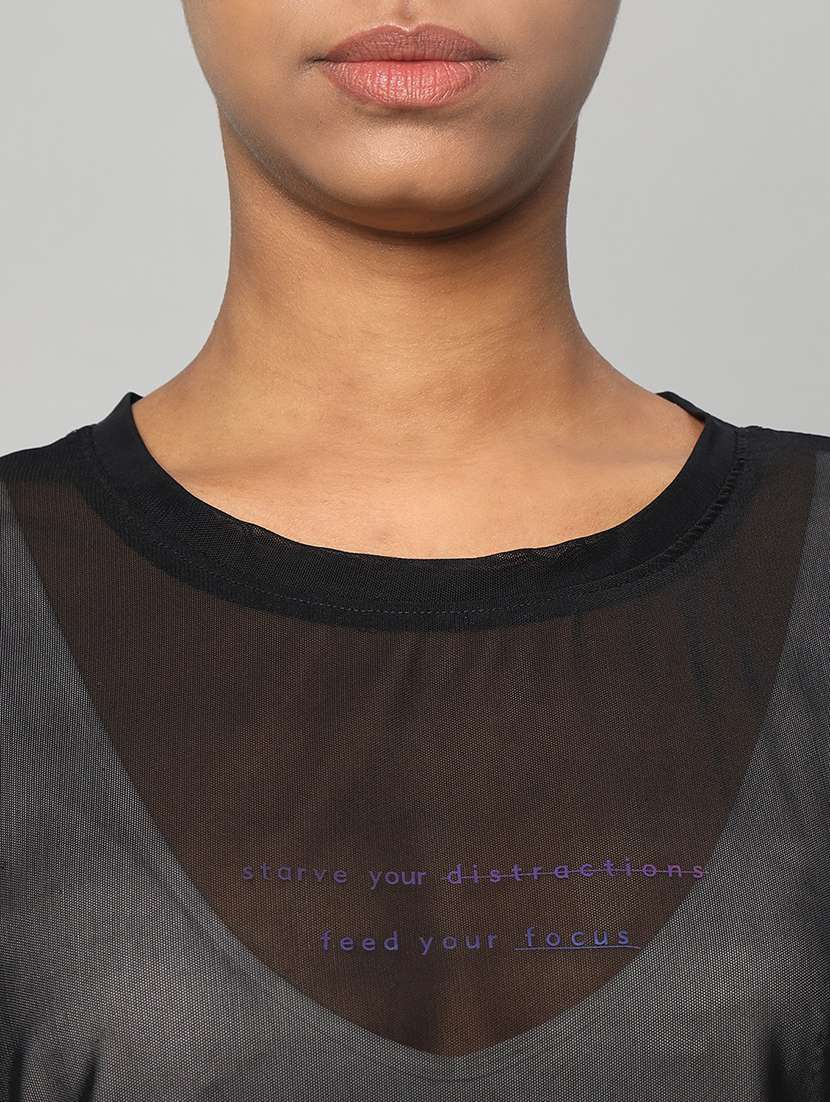 women typography printed relaxed fit dri-fit t-shirt - 21763061 -  Standard Image - 6