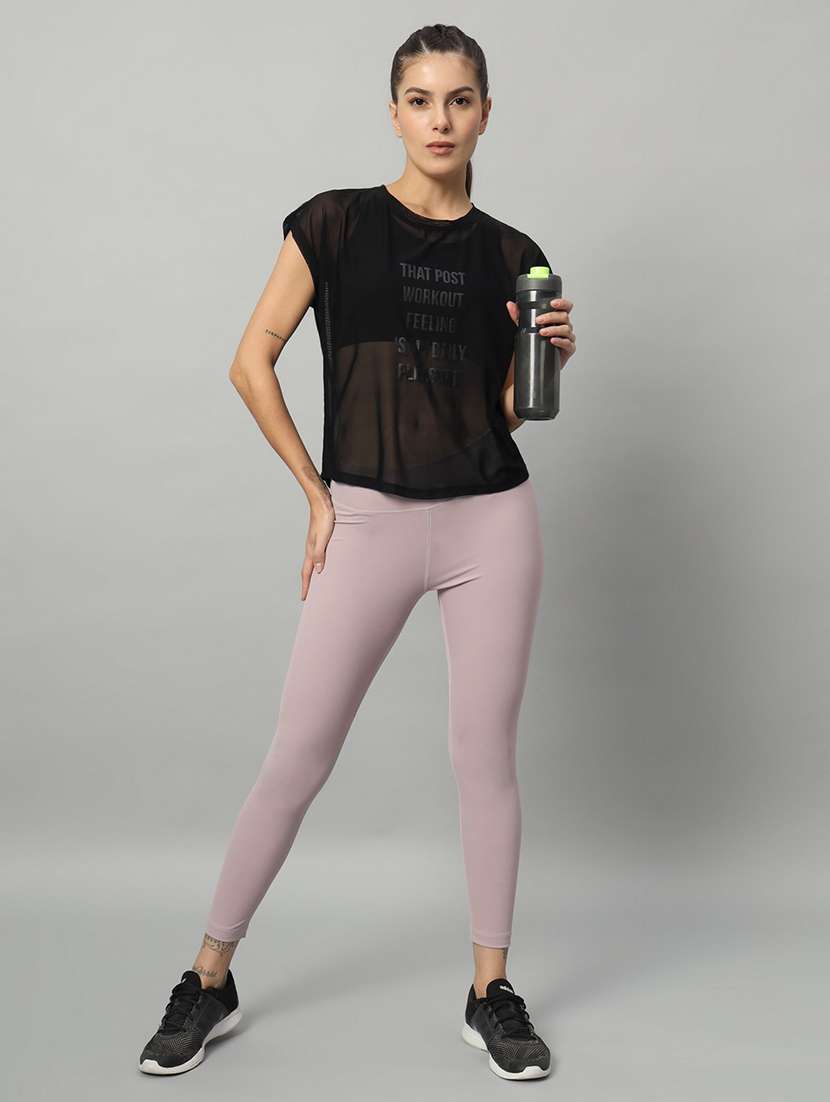 women typography printed relaxed fit dri-fit t-shirt - 21763082 -  Standard Image - 4