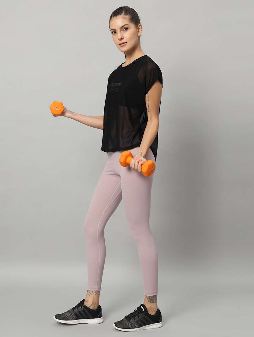 women typography printed relaxed fit dri-fit t-shirt - 21763083 -  Standard Image - 4