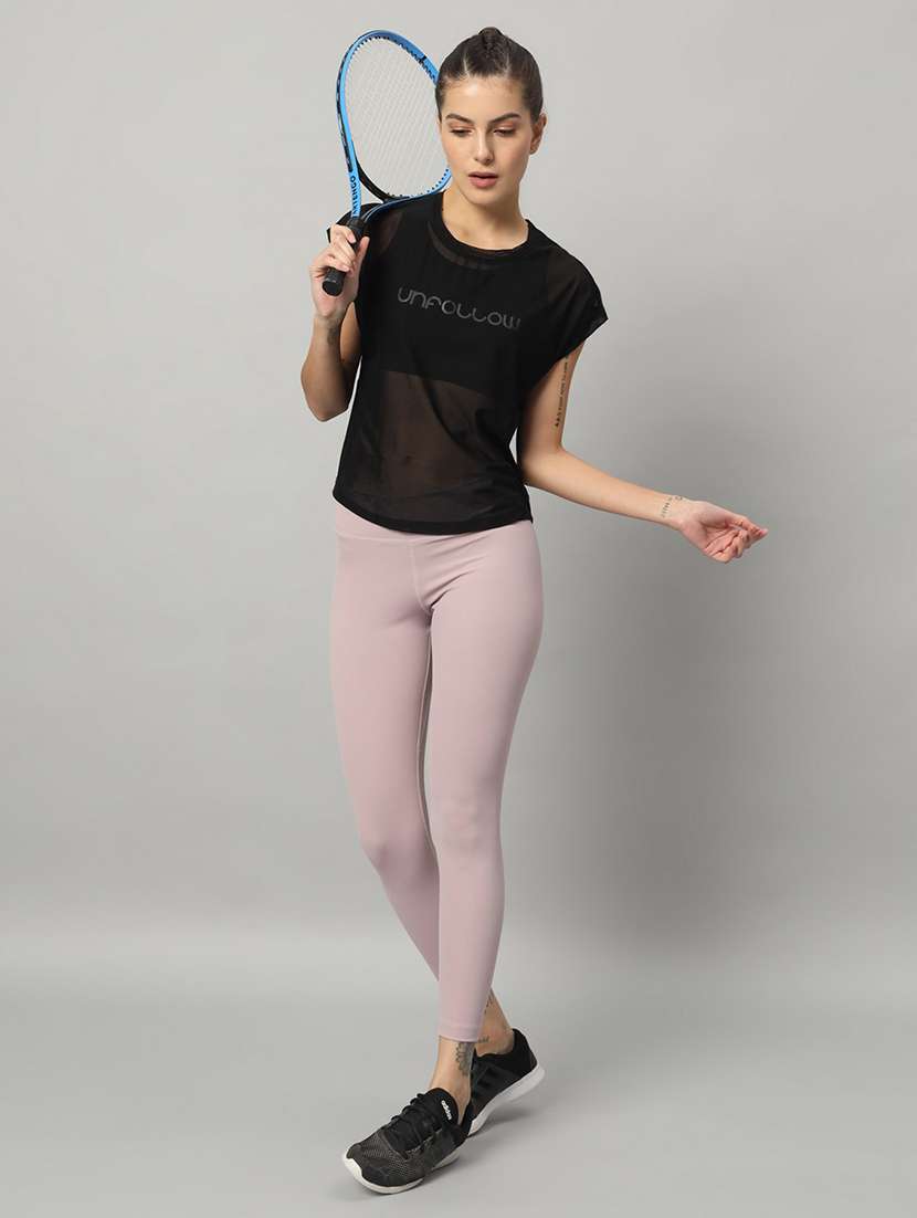 women typography printed relaxed fit dri-fit t-shirt - 21763086 -  Standard Image - 4