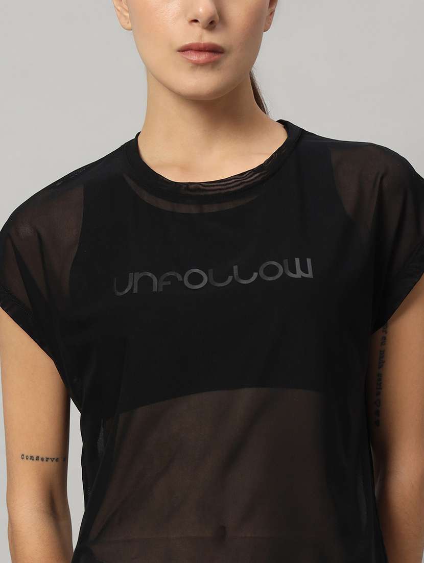 women typography printed relaxed fit dri-fit t-shirt - 21763086 -  Standard Image - 6