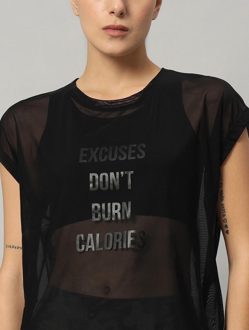 women typography printed relaxed fit dri-fit t-shirt - 21763088 - Standard Image - 6