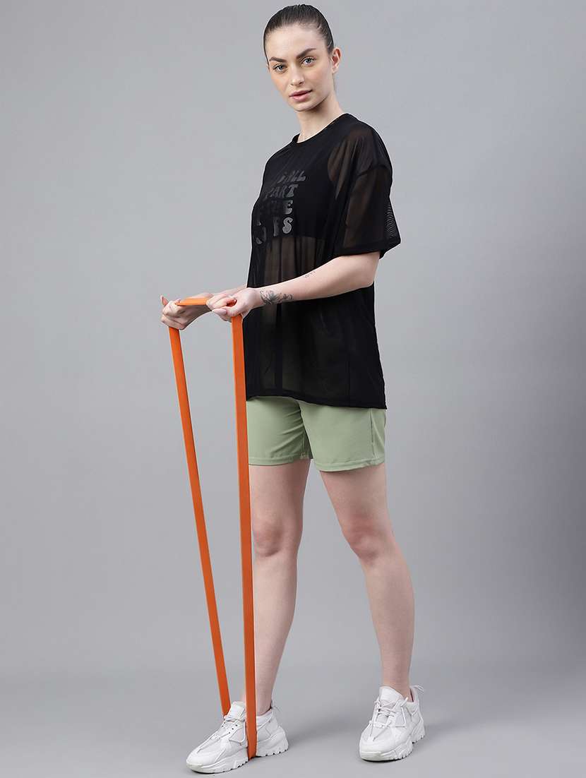 women typography printed relaxed fit dri-fit t-shirt - 21763113 -  Standard Image - 4