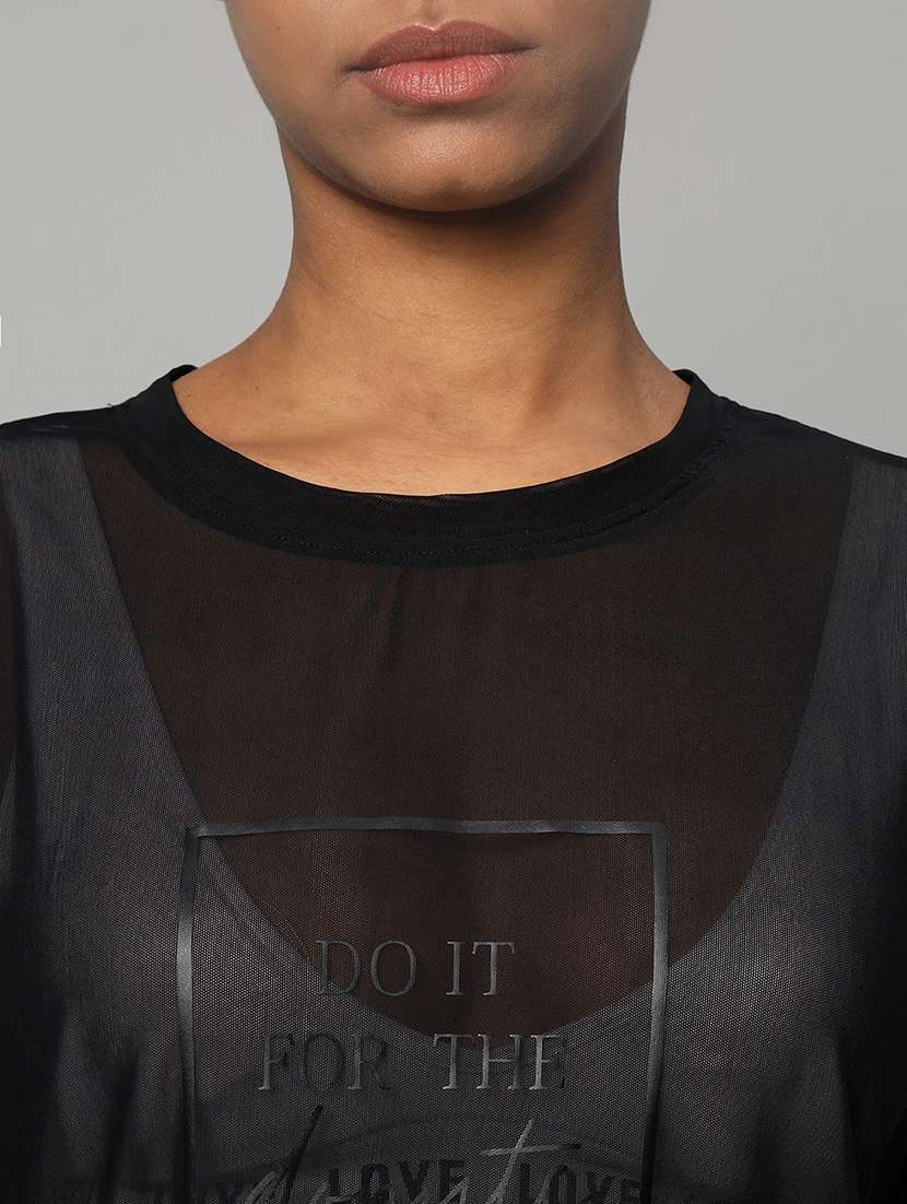 women typography printed relaxed fit dri-fit t-shirt - 21763118 -  Standard Image - 6