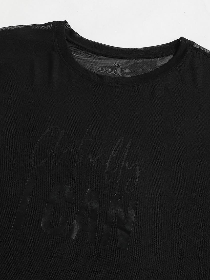 women typography printed relaxed fit dri-fit t-shirt - 21763149 - Standard Image - 6