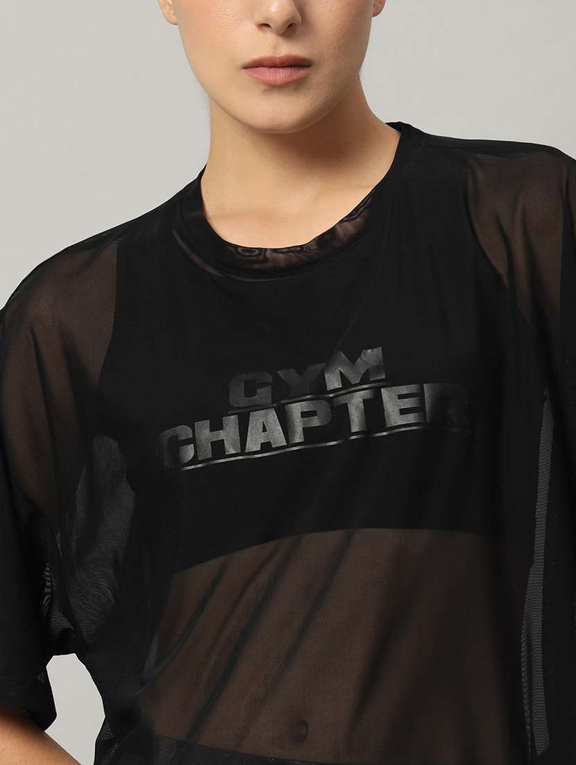 women typography printed relaxed fit dri-fit t-shirt - 21763158 -  Standard Image - 6