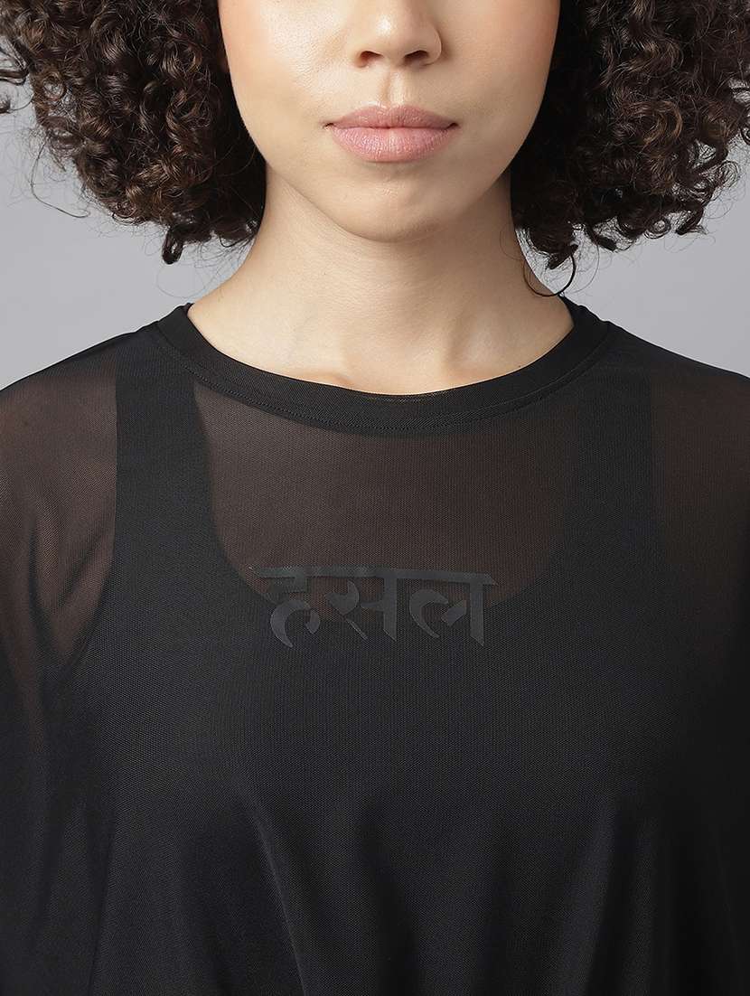 women typography printed relaxed fit dri-fit t-shirt - 21763165 -  Standard Image - 6