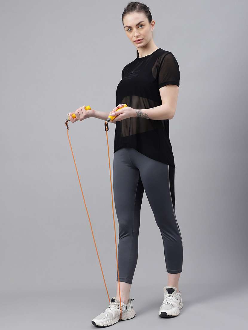 women typography printed relaxed fit dri-fit t-shirt - 21763179 -  Standard Image - 4