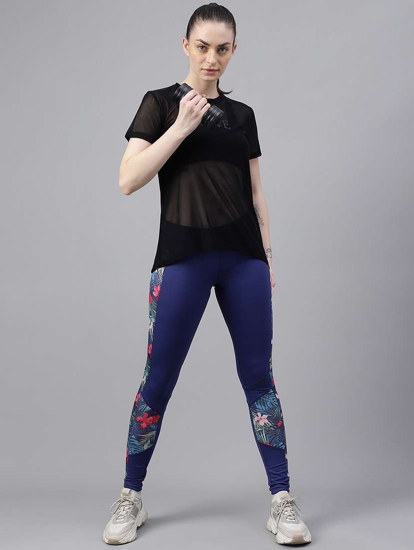 women typography printed relaxed fit dri-fit t-shirt - 21763184 -  Standard Image - 4