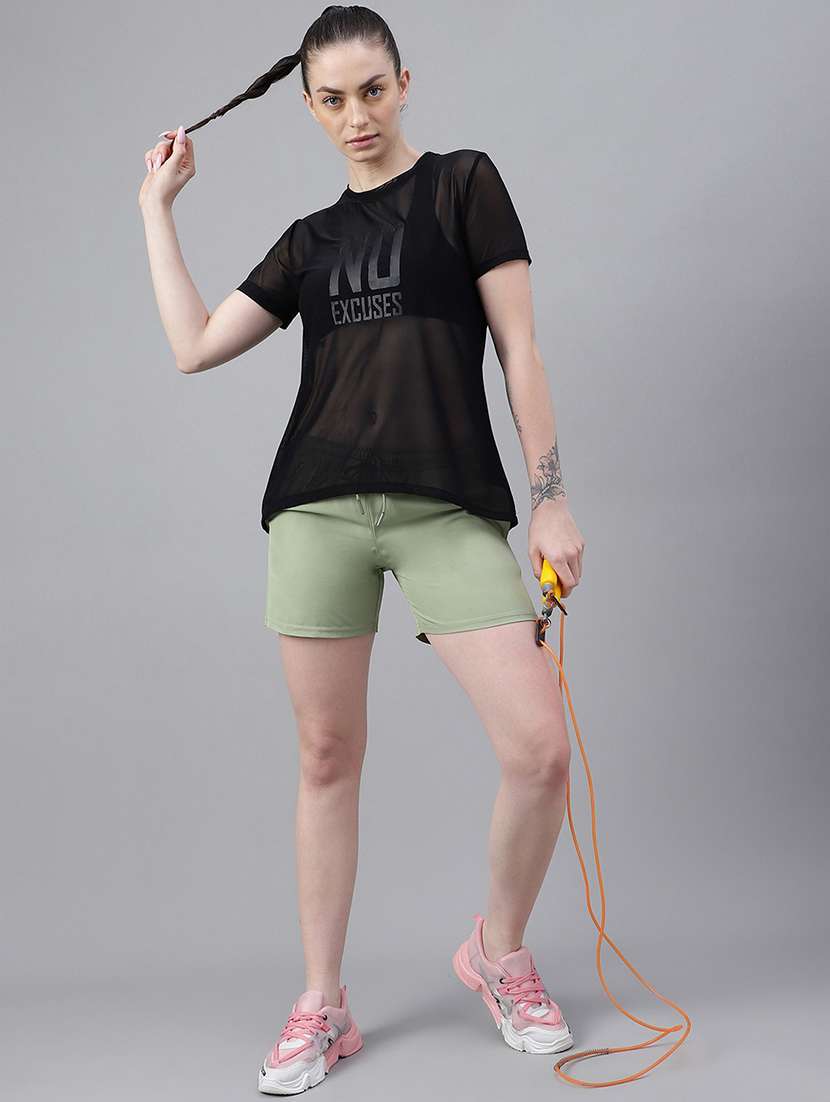 women typography printed relaxed fit dri-fit t-shirt - 21763193 - Standard Image - 4