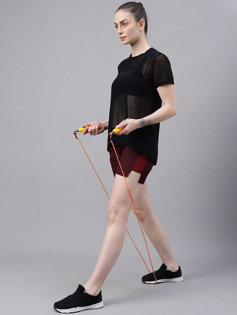 women typography printed relaxed fit dri-fit t-shirt - 21763199 -  Standard Image - 4