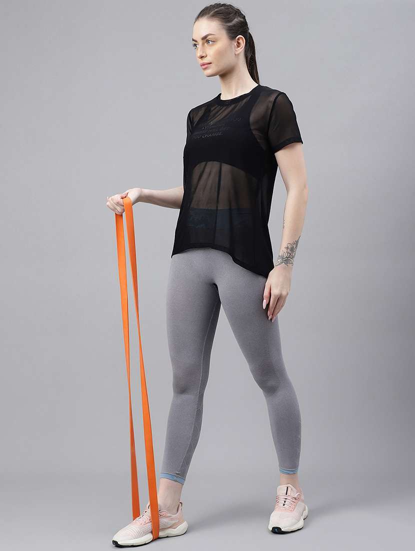 women typography printed relaxed fit dri-fit t-shirt - 21763201 -  Standard Image - 4