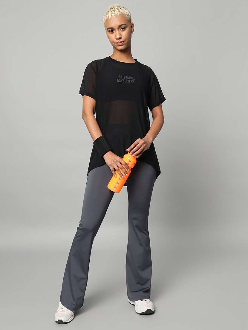 women typography printed relaxed fit dri-fit t-shirt - 21763211 -  Standard Image - 4